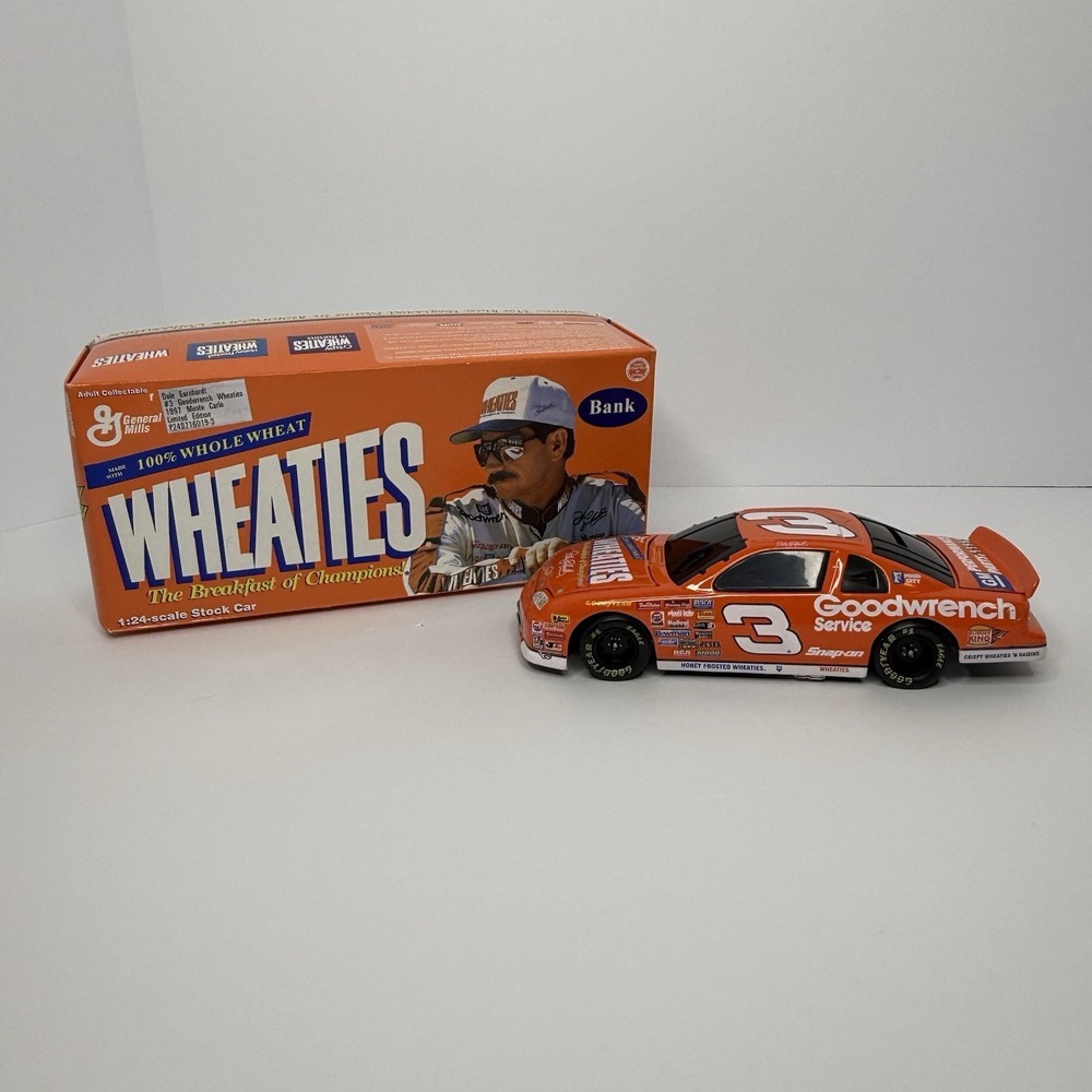 Dale Earnhardt #3 Goodwrench Wheaties 1997 Monte Carlo 1:24 Scale Stock Car Bank